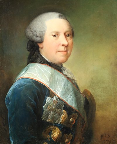 Portrait of Christian Conrad Danneskiold-Laurvig (1723-1783) by Carl Gustaf Pilo